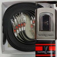紳士ベルト　35mm牛革（スムース）　ヴァレンチノ・クリスティ　トップ式　L寸箱売り（10本黒のみ）　1002-00001