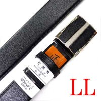 紳士　ビジネスベルト　35mm　FIT　片無双　シボ　LL寸