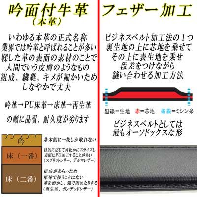 画像8: 日本製　25mm　レザーベルト　牛吟本革　一枚革　アニリンレザー