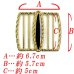 画像4: 日本製　レディース　50mm　バックル　ゴムベルト用　引っかけ　エポ (4)