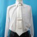画像3: 日本製　礼装　白ネクタイ　正絹　シルク　柄入り　ポケットチーフ付　撥水加工