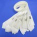 画像2: 日本製　礼装　白ネクタイ　正絹　シルク　柄入り　ポケットチーフ付き　撥水加工 (2)