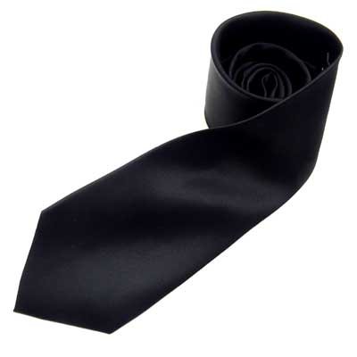 画像2: 日本製　礼装　黒ネクタイ　正絹（シルク）　無地　手付ループ　2055-093