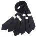 画像2: 日本製　礼装　黒ネクタイ　正絹（シルク）　柄入　撥水加工　2055-101 (2)