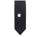 画像5: 日本製　礼装　黒ネクタイ　正絹　シルク100%　柄入り　夏用　紗織　2055-291 (5)