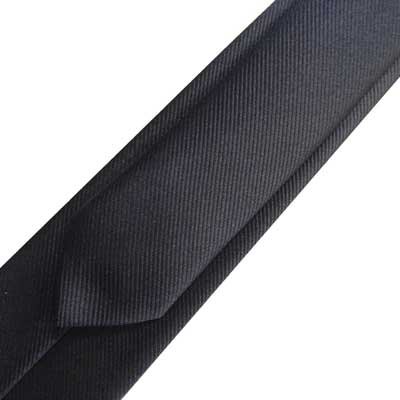 画像3: 日本製　ユニセックス　無地ネクタイ　陣目　ポリエステル