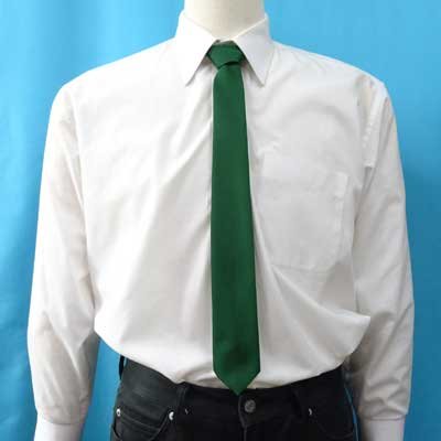 画像4: 日本製　ユニセックス　無地ネクタイ　陣目　ポリエステル