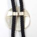 画像4: 日本製　ループタイ　ボロータイ　ポーラータイ　正絹紐　片切彫打 (4)
