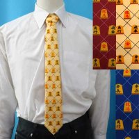 日本製　ネクタイ　ユニセックス　ポリエステル　ハンドプリント　将棋