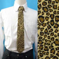 日本製　ネクタイ　ユニセックス　綿　ヒョウ