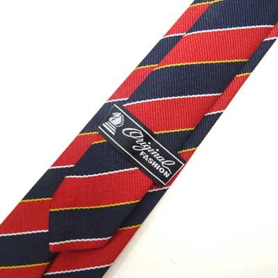 画像4: 日本製　ネクタイ　レディース　ポリエステル　レジメンタルストライプ　