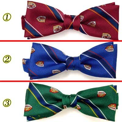 画像4: 日本製　5cm　蝶ネクタイ　ピアネスタイ　バタフライ　ポリエステル　レジメンクレストストライプ