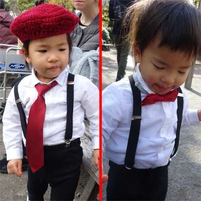 画像5: 日本製　子供用ネクタイ　ロープ式　ポリエステル　陣目　無地