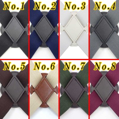 画像3: 【受注生産品】返品不可 超ロング 大きめ 日本製 30mm ホルスター サスペンダー 背革スライド ボタン式 無地