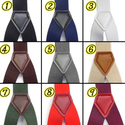 画像3: 【受注生産品】返品不可 超ロング 大きめ 日本製 25ｍｍ Ｙ型 サスペンダー 背合皮 NC 無地