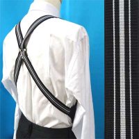 日本製 30ｍｍ ホルスター サスペンダー 合皮ジョイント GC 博多織調 モーニング