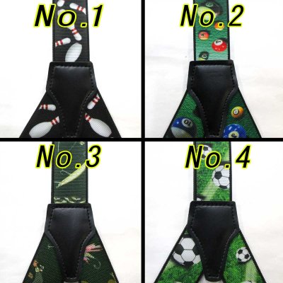 画像3: 【受注生産品】 返品不可 日本製 30ｍｍ Y型 BWC サスペンダー ハンドプリント スポーツ