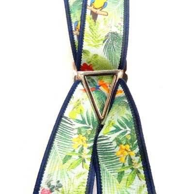 画像3: 日本製30ｍｍX型サスペンダー　ハンドプリント　ボタニカル