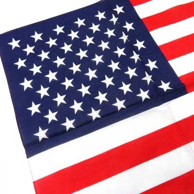 画像1: 日本製　バンダナ　コットン　綿　国旗　アメリカ
