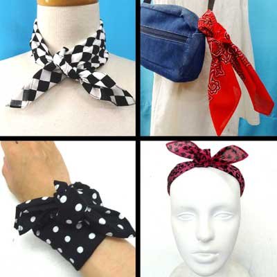 画像5: 日本製　バンダナ　コットン　綿　唐草