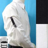 日本製　裄吊り　シャツガーター　袖丈調整　ゴム　CR　マンボ無地
