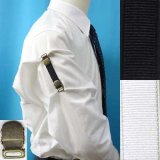 日本製　裄吊り　シャツガーター　袖丈調整　ゴム　AG　マンボ無地