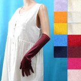 日本製　ウェディング手袋　スパンサテン　ロング　40　カラー