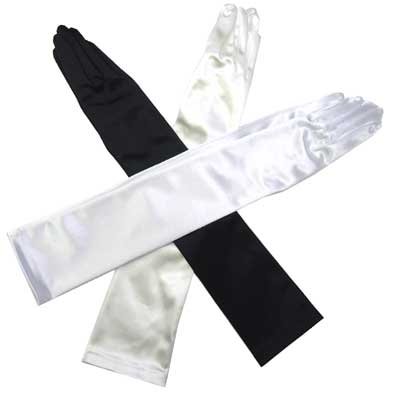 画像2: 日本製　ウェディング手袋　スパンサテン　ロング　50　基本色