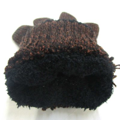 画像3: 日本製 紳士 ニット手袋 メンズ 二重手袋 No.2794 鹿柄 2指タッチパネル対応