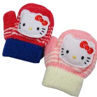 日本製　子供用　手袋　ミトン　ハローキティ―　キティーちゃん　笛入り　SN41007