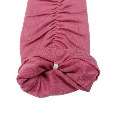 画像4: 日本製　婦人　ジャージ手袋　天然素材　指切り　ロング　シャーリングリボン