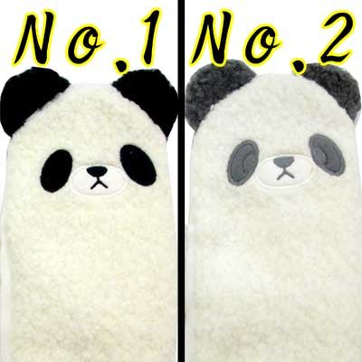 画像5: レディース　ニット手袋　指無し　フェイクミトン　アニマル　パンダ