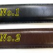 画像4: 日本製 紳士 ビジネスベルト 約30mm フェザー 両面牛吟本革 裏ヌメ 訳アリ (4)