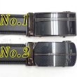 画像5: 紳士　ビジネスベルト　35mm　オートロック　ボタン式　スプリットレザー　エポバックル (5)