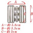 画像4: 日本製　レディース　50mm　バックル　ゴムベルト用　引っかけ　花柄 (4)