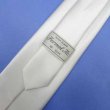 画像4: 日本製　礼装　白ネクタイ　正絹　シルク　朱子　無地　撥水加工 (4)