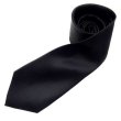 画像2: 日本製　礼装　黒ネクタイ　正絹（シルク）　無地　手付ループ　2055-093 (2)