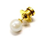 画像: 日本製　タイタック　ピンズ　樹脂真珠