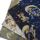 画像: 日本製　バンダナ　コットン　綿　和柄　風神雷神　4123-109