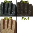 画像4: 日本製 メンズ 革手袋 コンビ 本革 羊革×ウール ツイード マチニット (4)