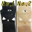 画像5: レディース　ニット手袋　指無し　キャップ付き　ふわふわボア　モチーフ　柴犬 (5)