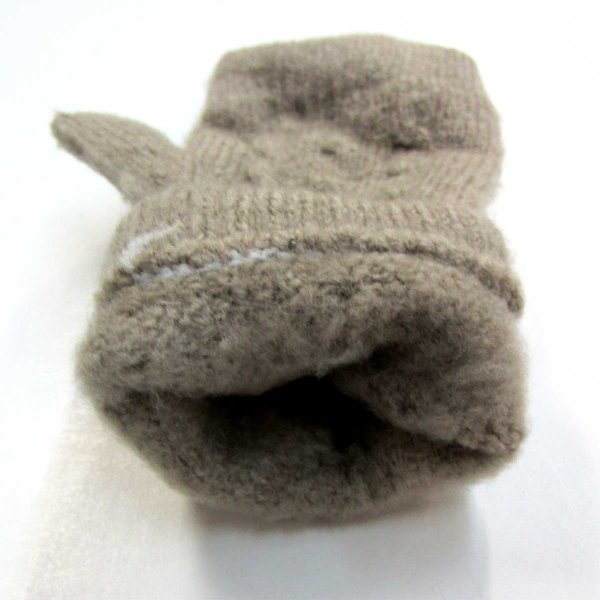 画像3: 日本製 レディース 婦人 ニット手袋 指無し #4373024 ケーブル編み (3)